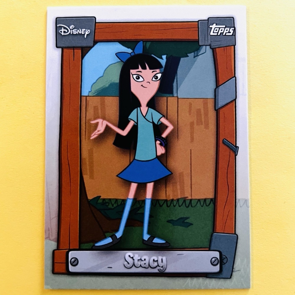 2026 Topps Disney Neon Stacy P&F-11 Phineas and Ferb Insert Card